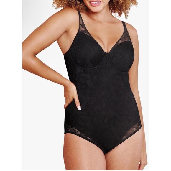 Bali womens Ultra Light Body Briefer Size 34C Shapewear Black NWT $62 - Picture 1 of 12